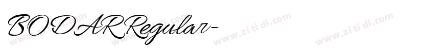 BODAR Regular字体转换